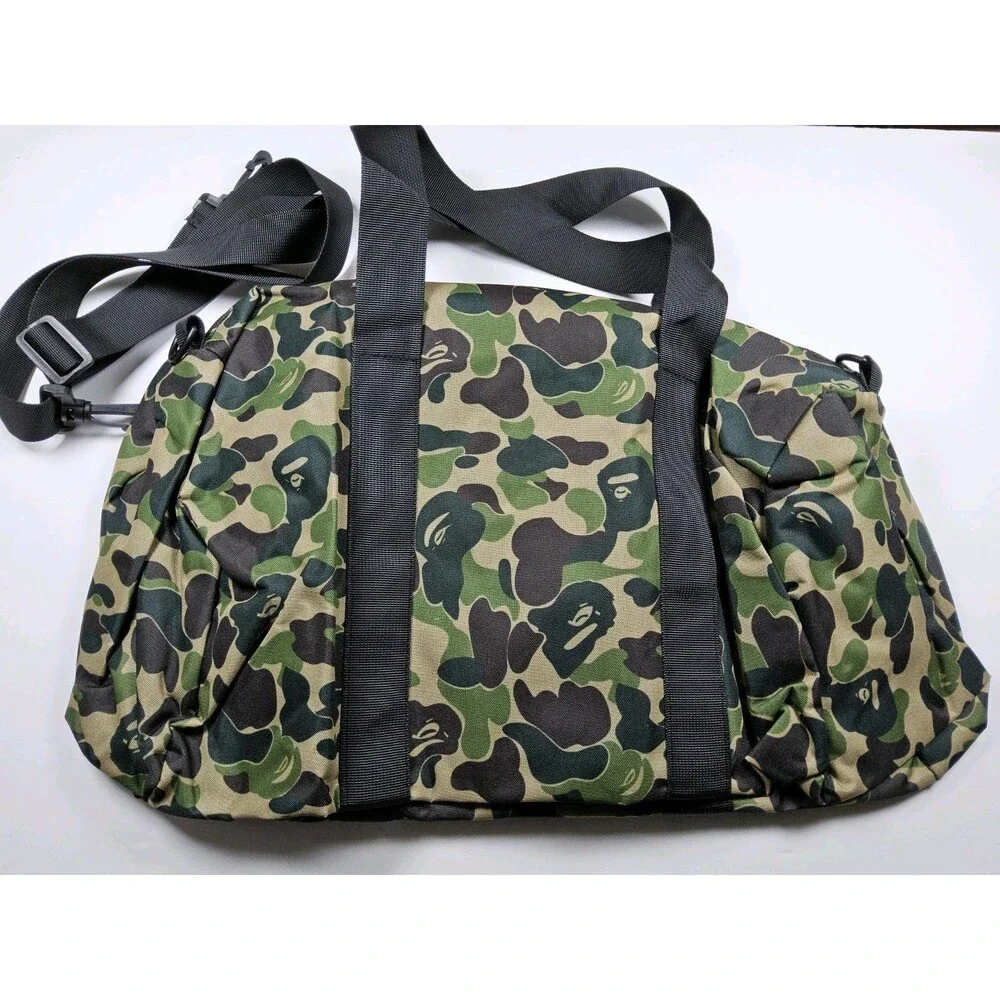 BAPE A Bathing Ape Duffle Bag Camo Green 2020 Spring Japanese Magazine Promo